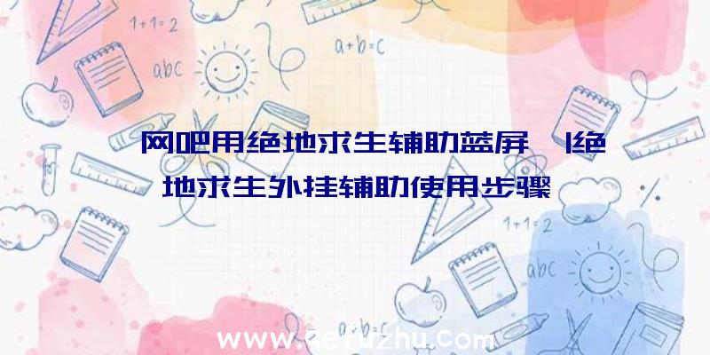 「网吧用绝地求生辅助蓝屏」|绝地求生外挂辅助使用步骤